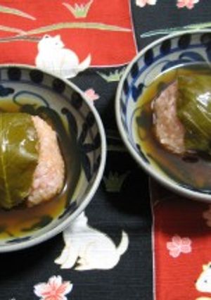 鯛の道明寺蒸し-レシピのメイン写真