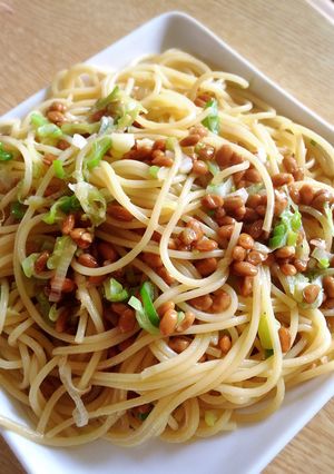 手抜き納豆パスタ-レシピのメイン写真