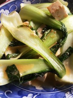 チンゲン菜と豆腐の味噌炒め-レシピのメイン写真