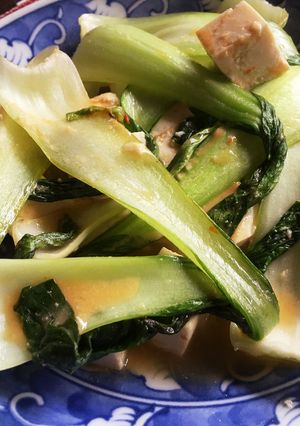 チンゲン菜と豆腐の味噌炒め-レシピのメイン写真