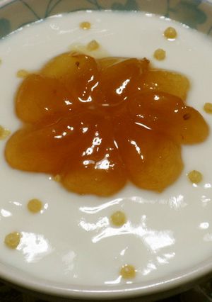 ヨーグルトアート☆お花-レシピのメイン写真