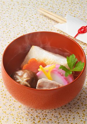 うすくちしょうゆでかんたんお雑煮-レシピのメイン写真