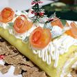 クリスマス ヨーグルトロールケーキ