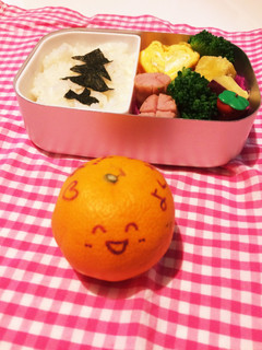 メッセージみかん☆お弁当デザートにも☆-レシピのメイン写真