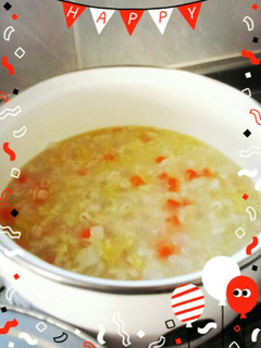 野菜と押し麦の食べるスープ-レシピのメイン写真