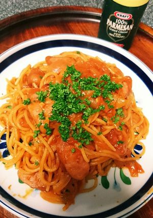 フライパンひとつで簡単ナポリタン-レシピのメイン写真