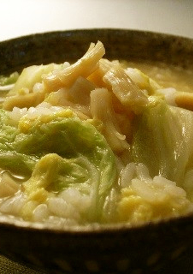 無添加◎簡単　白菜とホタテの雑炊-レシピのメイン写真
