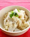 レンジで簡単！シンプルもちもち里芋ごはん