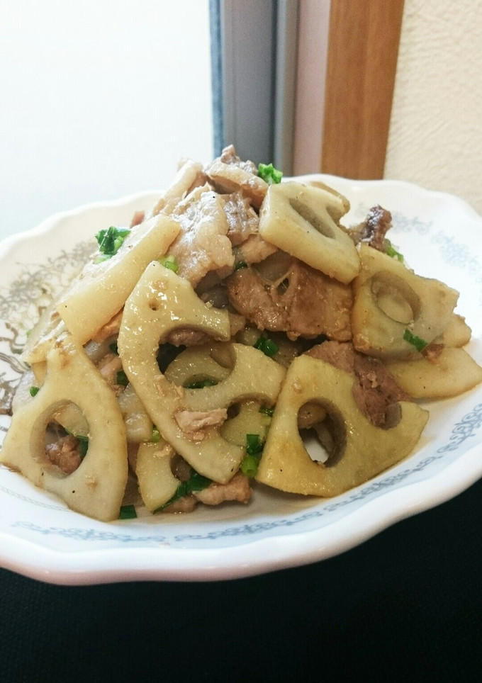 豚バラと蓮根の甘辛炒め♪-レシピのメイン写真