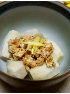 海老芋のそぼろあんかけ…麺つゆとレンジで-レシピのメイン写真