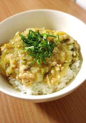 簡単！節約！白菜どんぶり-レシピのメイン写真