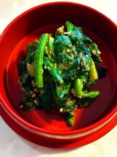 基本の和食:ほうれん草の胡麻和え-レシピのメイン写真