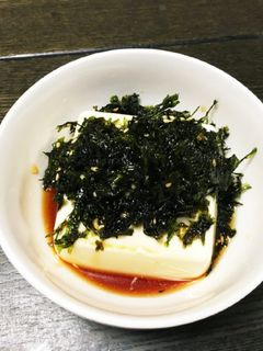 中毒続出!!コストコの韓国海苔で冷奴-レシピのメイン写真