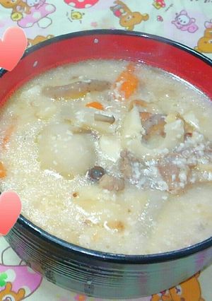 肉で粕汁★飽きない美味しさ！食べる価値有-レシピのメイン写真