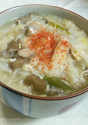 いつものうどん。揚げ玉・かき玉・ねぎ-レシピのメイン写真