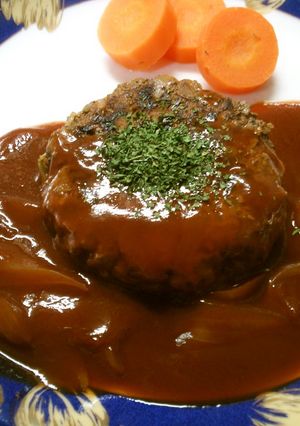 キャベツ入りハンバーグ♪手作りデミソース-レシピのメイン写真