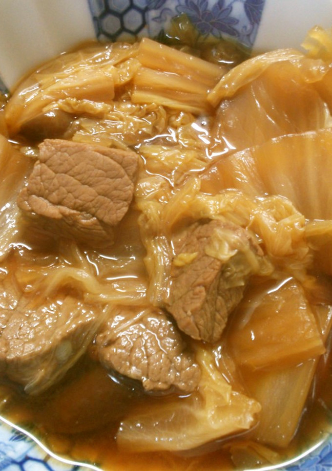 煮るだけ簡単♪白菜と牛肉の中華風煮込み！-レシピのメイン写真