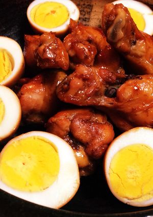 手羽元と卵のこってり甘辛煮-レシピのメイン写真