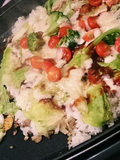 ホットプレートでタコライス-レシピのメイン写真