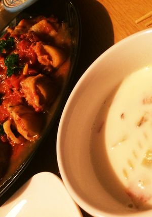 クラムチャウダーinショートパスタ-レシピのメイン写真