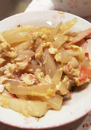 大根とサラダフレークの卵とじ-レシピのメイン写真