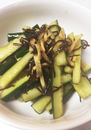 塩昆布とキュウリの箸休め-レシピのメイン写真