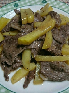 牛肉とじゃいもの甘辛こしょう炒め-レシピのメイン写真