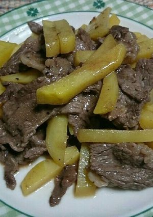 牛肉とじゃいもの甘辛こしょう炒め-レシピのメイン写真