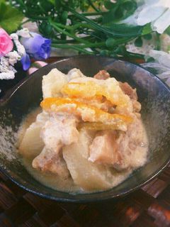 柚子香る♡かぶと豚肉の柔らか豆乳煮込み-レシピのメイン写真