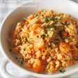 簡単!お弁当にも★炊飯器deエビピラフ