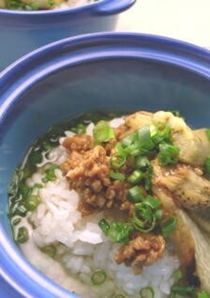 無添加◎簡単　鶏そぼろと焼きなすのおじや-レシピのメイン写真