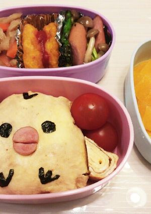 オムライスでキイロイトリ弁当-レシピのメイン写真