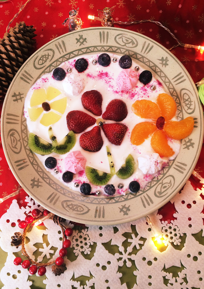 ヨーグルトアート！冬の花畑♡-レシピのメイン写真