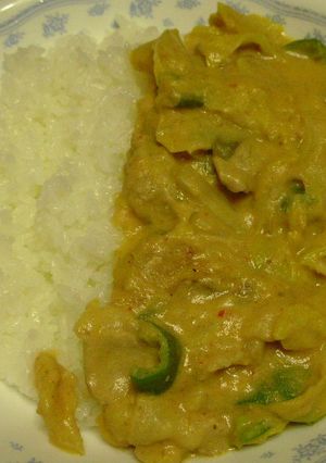 春キャベツたっぷりのタイ風レッドカレー-レシピのメイン写真