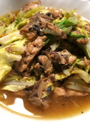 超簡単！サバ味付缶詰x白菜のくたくた煮-レシピのメイン写真