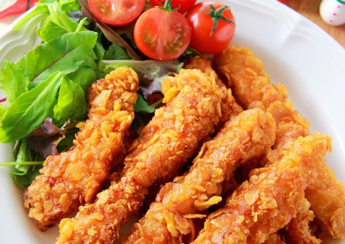 簡単！ザクザク食感＊クリスピーチキン by まこりんとペン子  