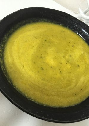 カボチャとブロッコリーのスープ味噌仕立て-レシピのメイン写真