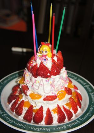 ★生クリームヨーグルトアートケーキ★-レシピのメイン写真