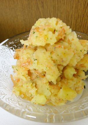 ノンマヨネーズ♪明太ちりめんのポテサラ-レシピのメイン写真