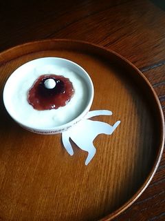 簡単!目玉おやじヨーグルトアート-レシピのメイン写真