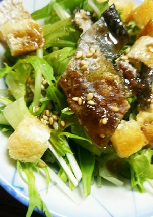 水菜サラダ-レシピのメイン写真