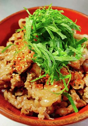 ■ 10分で完成！豚肉の青じそバター丼■-レシピのメイン写真