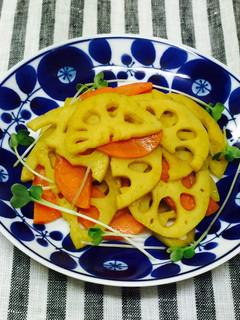 れんこんと人参のカレー炒め-レシピのメイン写真