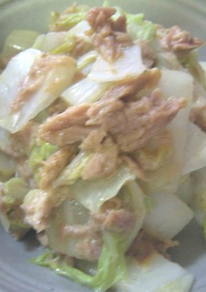 白菜とツナのマヨカレーさらだ☆-レシピのメイン写真