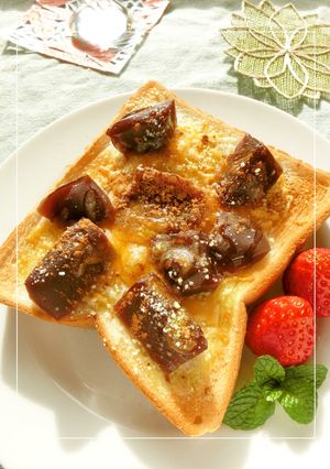 水ようかんのチーズトースト-レシピのメイン写真