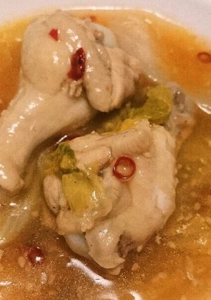手羽元と白菜のピリ辛とろとろ煮込み-レシピのメイン写真