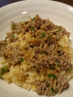 なめ茸で簡単♪肉あんかけチャーハン-レシピのメイン写真