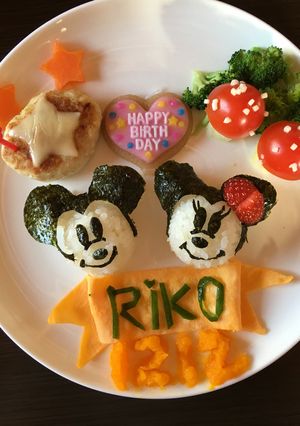 1歳バースデープレート☆ディズニー☆-レシピのメイン写真