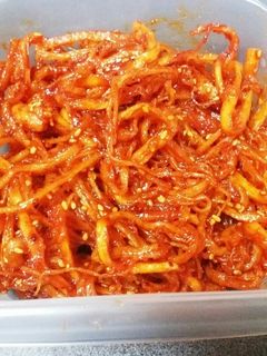 自己流★さきいかキムチ(さきいかの炒め物-レシピのメイン写真