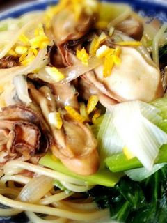 栄養満点!ぷりっぷり牡蠣の和風パスタ-レシピのメイン写真